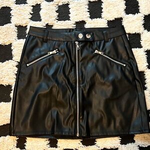 Wild Fable Faux Leather Mini Skirt